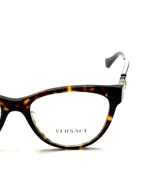 NEW VERSACE VE3304-F 108 HAVANA WOMEN EYEGLASSES 53MM 18 140